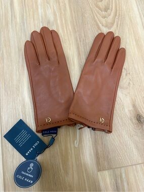Cole Haan Stud Glove British Tan Large *Flaw